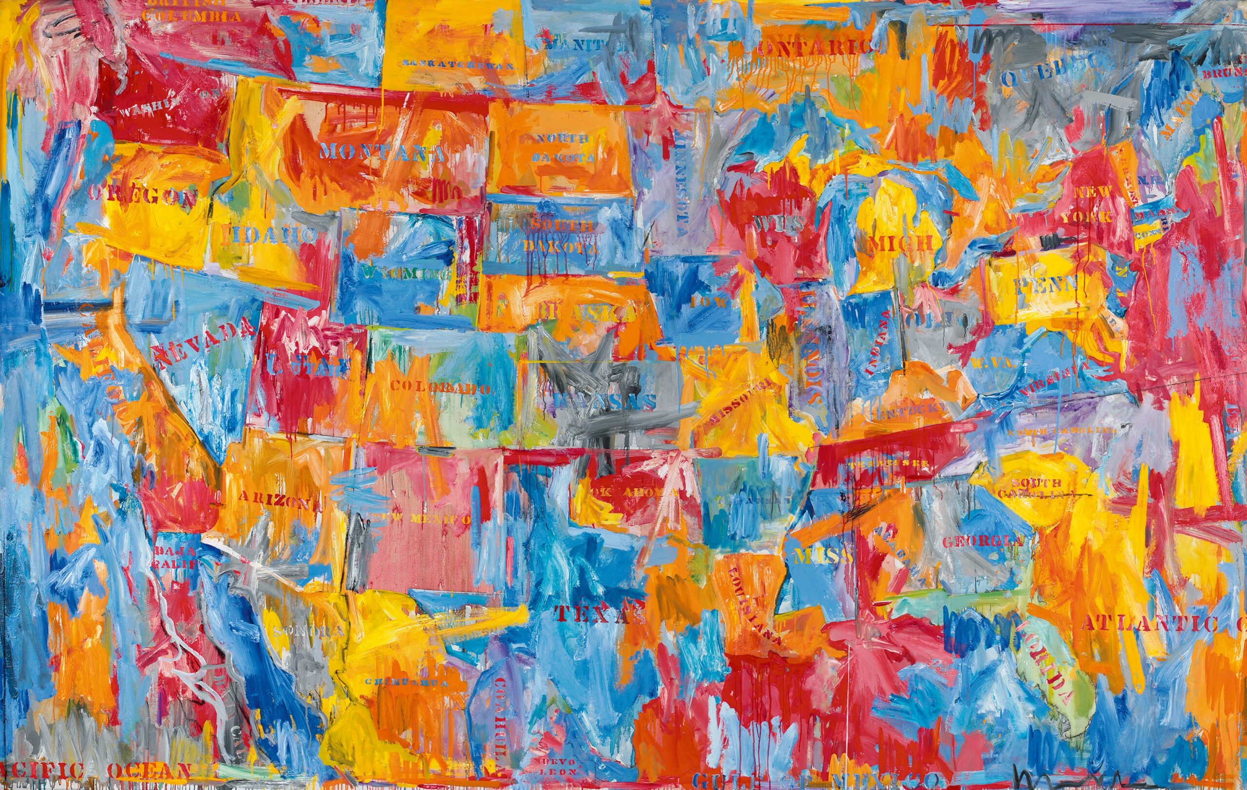 peinture à l'encaustique de Jasper Johns